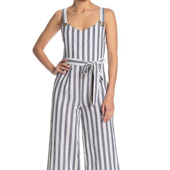 romeo juliet couture | striped halter jumpsuit s - Picture 6 of 6